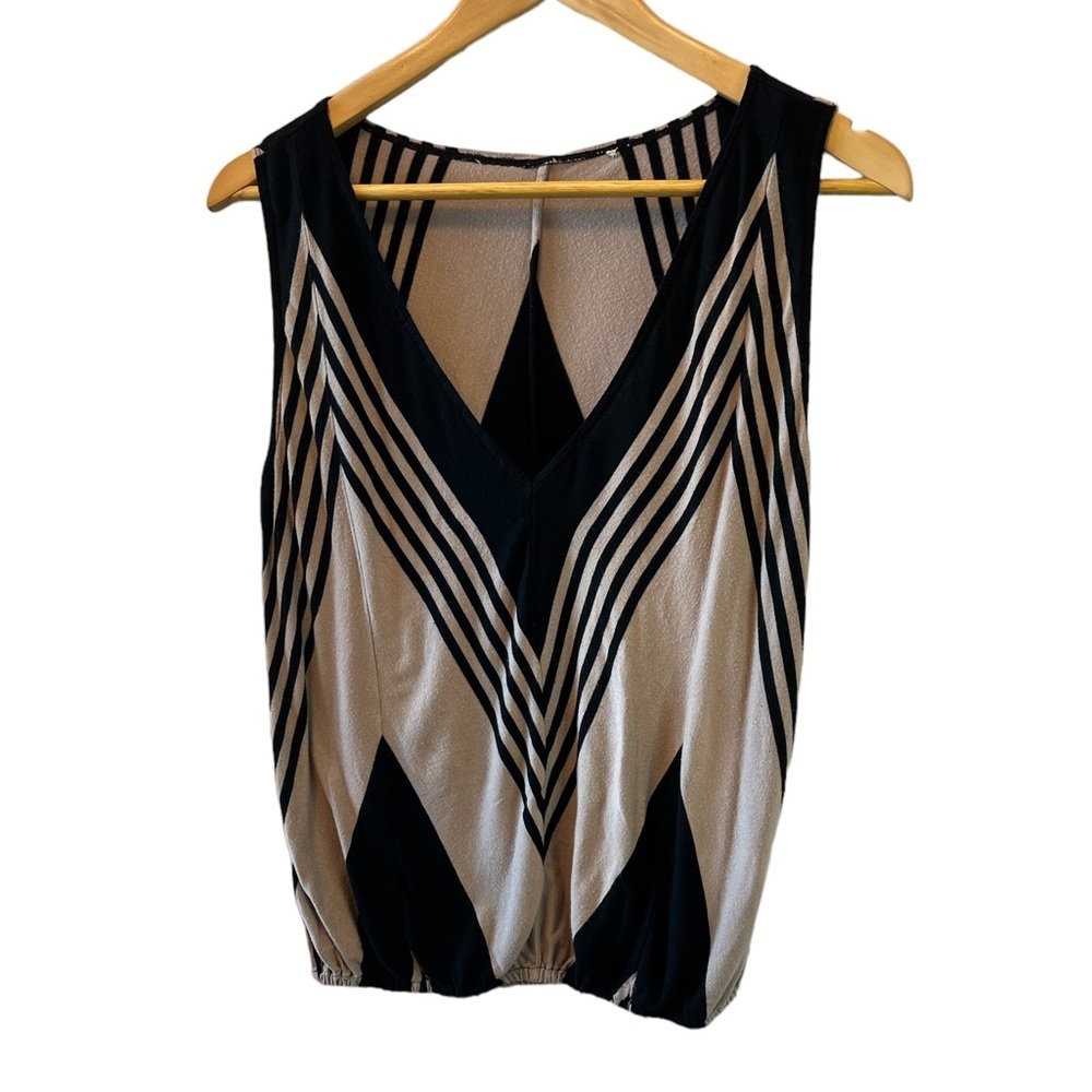 Stylish Black and Cream Women's Top